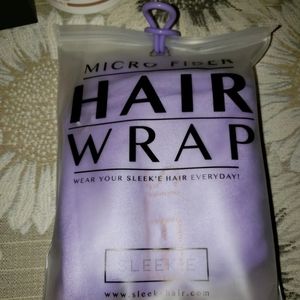 Sleek'e Microfiber Hair Wrap in Purple NEW